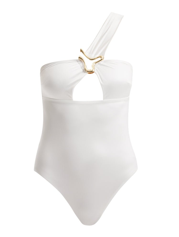 Halin White Swimsuit -Swimsuit Moeva