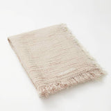 Close Up View of Ibiza Beige/Ecru Towel -  Super Absorbent, Quick Drying, Cotton Beach Towel, MOEVA Luxury Swimwear   