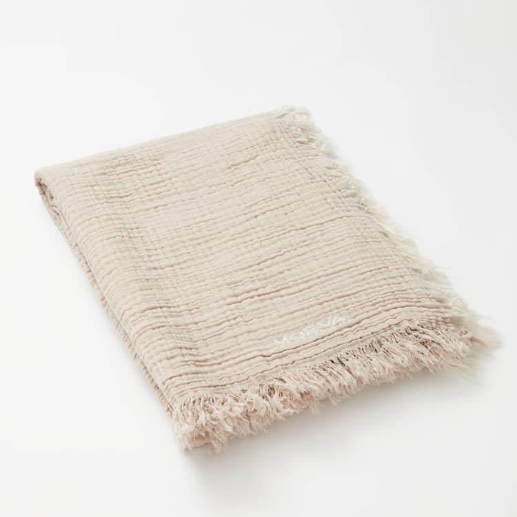 Ibiza Beige/Ecru Towel | Moeva | Towel | Each week unveils new pieces—luxury swimwear, fluid resort silhouettes, and elevated summer-to-evening essentials designed to carry you from coastal escapes to city nights.