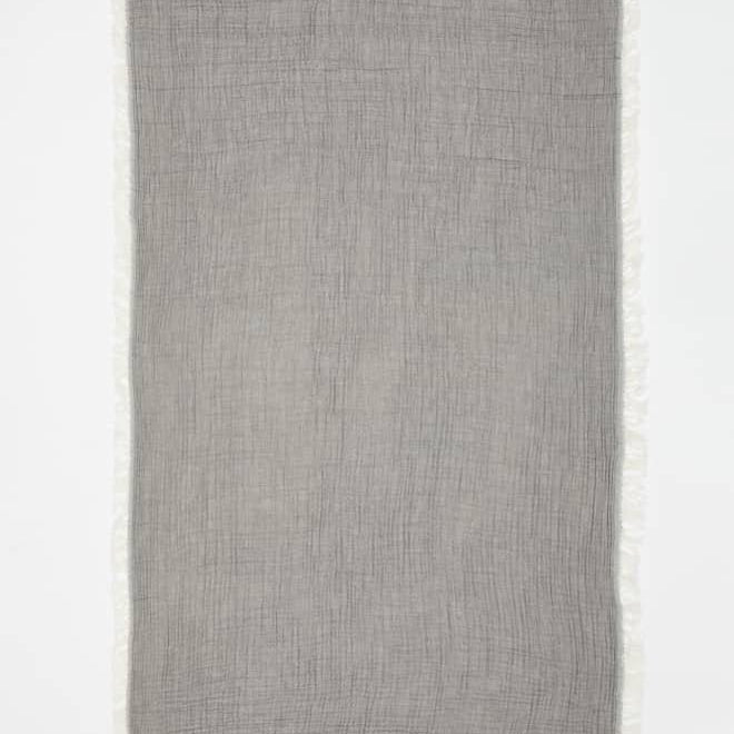 Ibiza Dark Grey/Ecru Towel | Moeva | Towel | Each week unveils new pieces—luxury swimwear, fluid resort silhouettes, and elevated summer-to-evening essentials designed to carry you from coastal escapes to city nights.