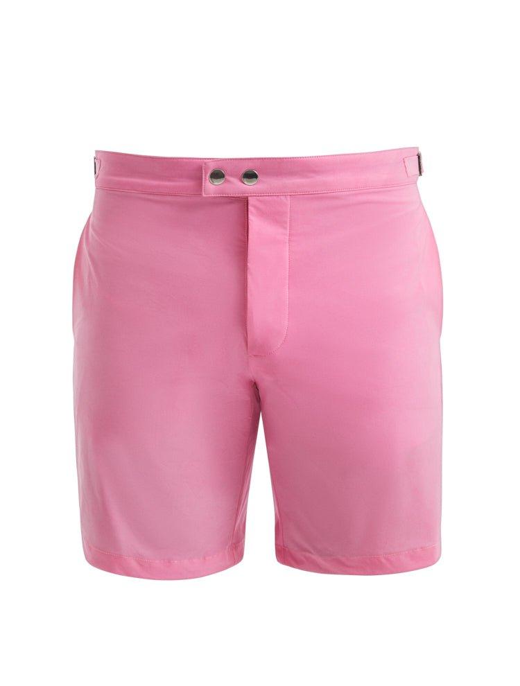 Jack Pink Bulldog Swim Shorts | Moeva | Shorts | Each week unveils new pieces—luxury swimwear, fluid resort silhouettes, and elevated summer-to-evening essentials designed to carry you from coastal escapes to city nights.
