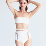 Jagger White Bikini Top -Bikini Top Moeva