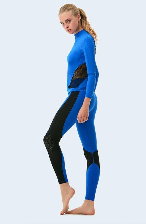 Jasmine Blue/Black Top | Moeva | Activewear | Each week unveils new pieces—luxury swimwear, fluid resort silhouettes, and elevated summer-to-evening essentials designed to carry you from coastal escapes to city nights.