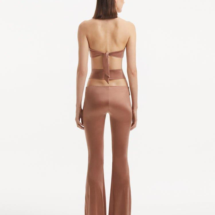 Jenna Brown Pants | Moeva | Pants | Each week unveils new pieces—luxury swimwear, fluid resort silhouettes, and elevated summer-to-evening essentials designed to carry you from coastal escapes to city nights.