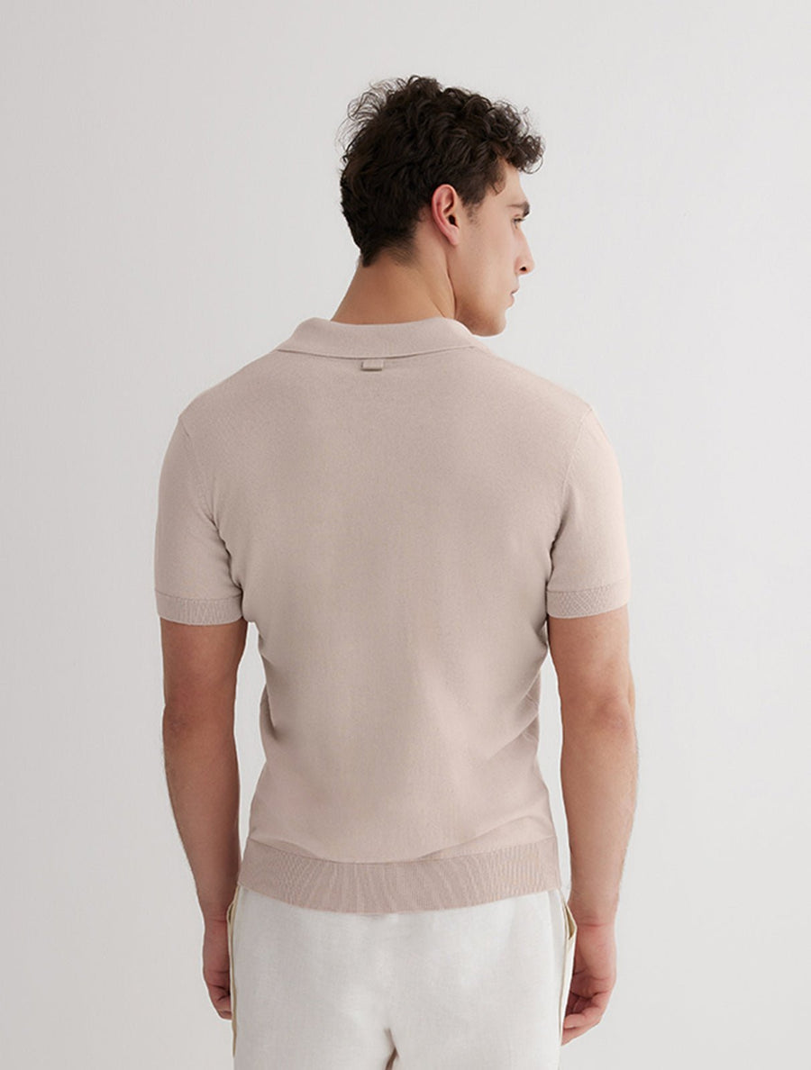Johan Nude Polo Shirt - Mens Slim Fit Polo Shirt