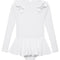 Presenting the Jojo white swimsuit: a delightful amalgamation of elegance and comfort designed to enhance your little one's poolside style:   Playfullness And Charm The Jojo white swimsuit is the epitome of beach-chic designed for the younger fashionistas. Thoughtfully designed to blend aesthetics and practicality, this swimsuit stands as a classic choice for your child's beach holidays or poolside parties.This one-piece features long sleeves offering a protective layer against the sun's rays, making it a p