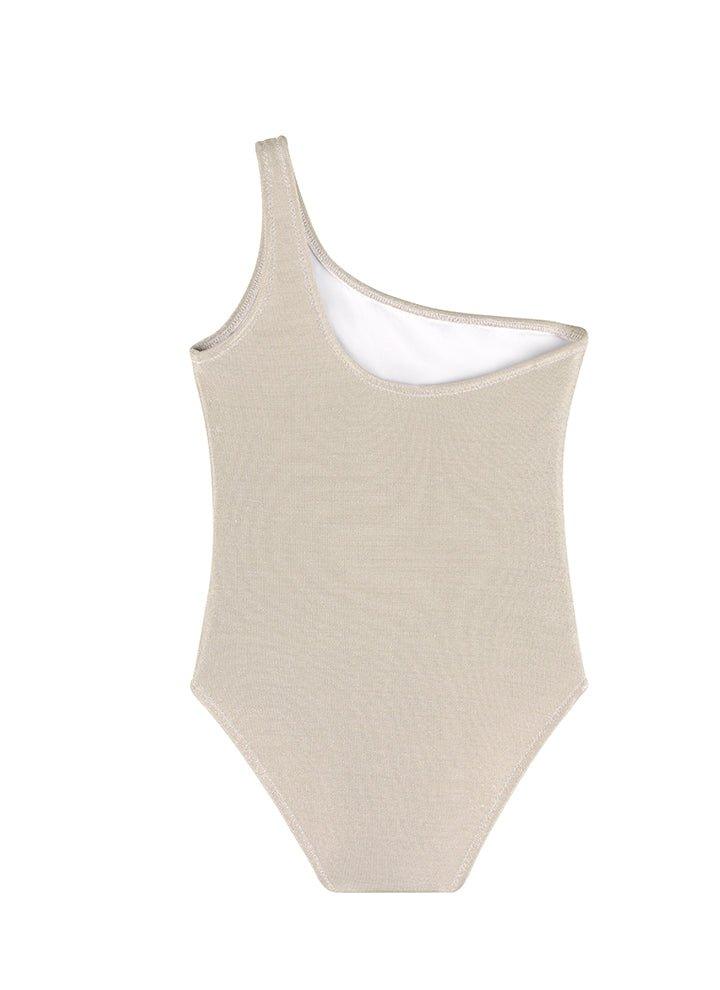Kitty Silver One Shoulder Kids Swimsuit | Moeva | Swimsuit | Each week unveils new pieces—luxury swimwear, fluid resort silhouettes, and elevated summer-to-evening essentials designed to carry you from coastal escapes to city nights.