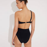 Lilla Black One Shoulder Bikini Top | Moeva | Bikini Top | Each week unveils new pieces—luxury swimwear, fluid resort silhouettes, and elevated summer-to-evening essentials designed to carry you from coastal escapes to city nights.