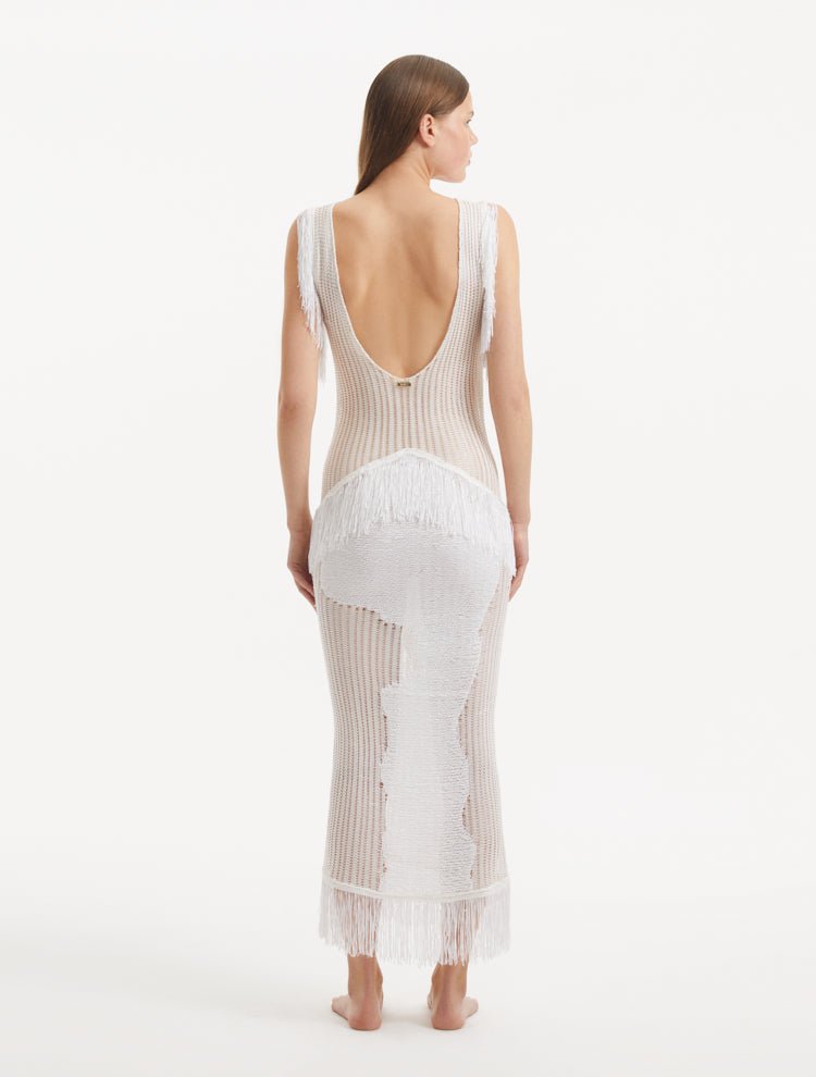 Locklyn White Dress -RTW Dresses Moeva