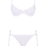 Luigiana White Bikini Set -Bikini Sets Moeva