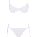 Luigiana White Bikini Set -Bikini Sets Moeva