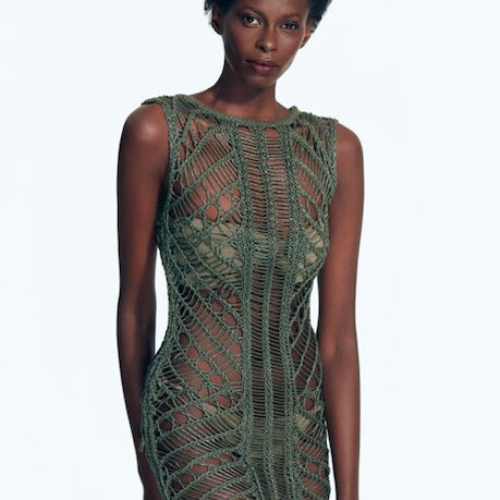 Maggie Army Green Dress | Moeva | Dress | Each week unveils new pieces—luxury swimwear, fluid resort silhouettes, and elevated summer-to-evening essentials designed to carry you from coastal escapes to city nights.