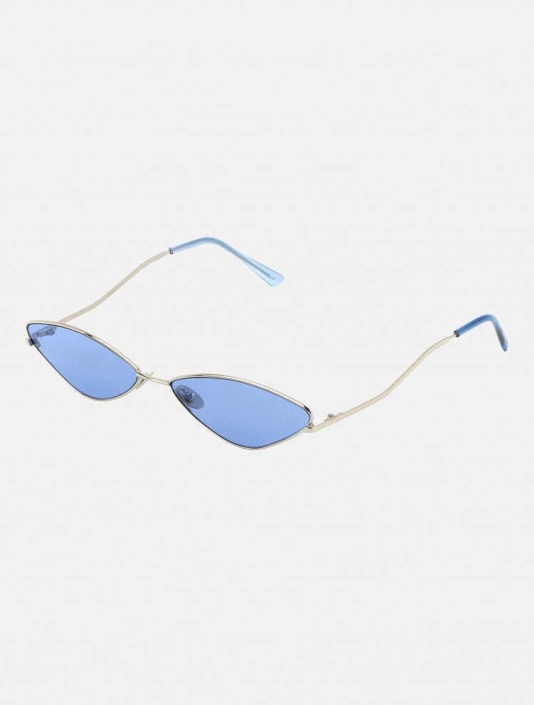 Front View of Maisie Blue Sunglasses - MOEVA Luxury  Swimwear, Eye 62 mm – Bridge 15 mm – Temple 135 mm, 100% UV protection, Made in Italy, MOEVA Luxury  Swimwear     