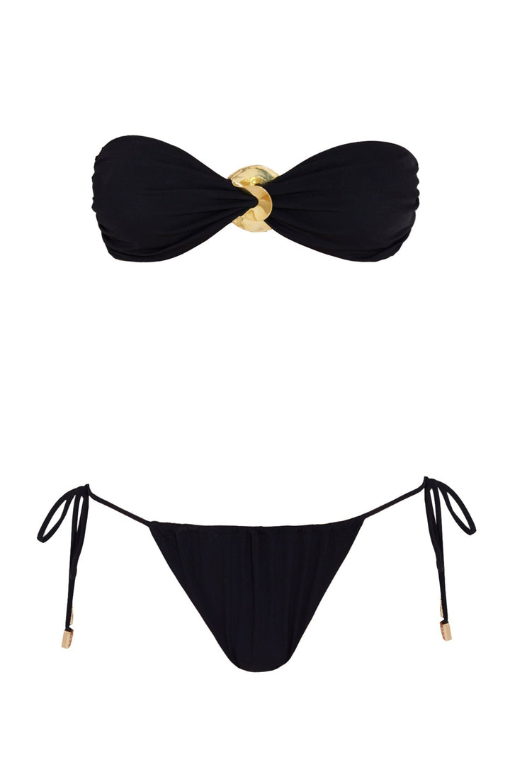 Marcella Black Bikini Set -Bikini Sets Moeva
