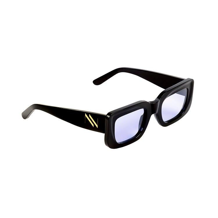 Marche Black Blue Sunglasses | Moeva | Sunglasses | Each week unveils new pieces—luxury swimwear, fluid resort silhouettes, and elevated summer-to-evening essentials designed to carry you from coastal escapes to city nights.