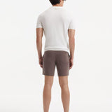 "Back view of Mark white t-shirt, highlighting the sleek and tailored fit".