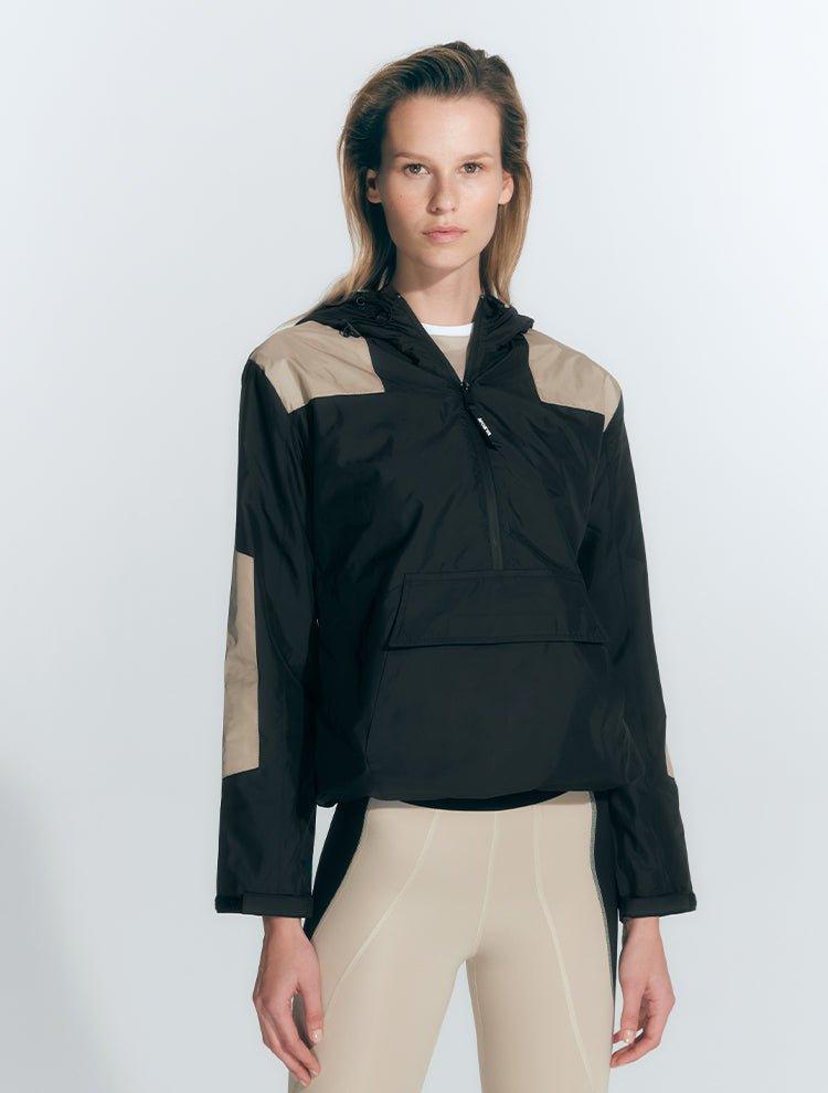 Marlena Black/Nude/White Jacket | Moeva | Activewear | Each week unveils new pieces—luxury swimwear, fluid resort silhouettes, and elevated summer-to-evening essentials designed to carry you from coastal escapes to city nights.