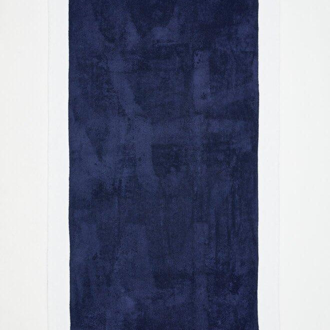 Monaco Dark Blue/White Towel | Moeva | Towel | Each week unveils new pieces—luxury swimwear, fluid resort silhouettes, and elevated summer-to-evening essentials designed to carry you from coastal escapes to city nights.