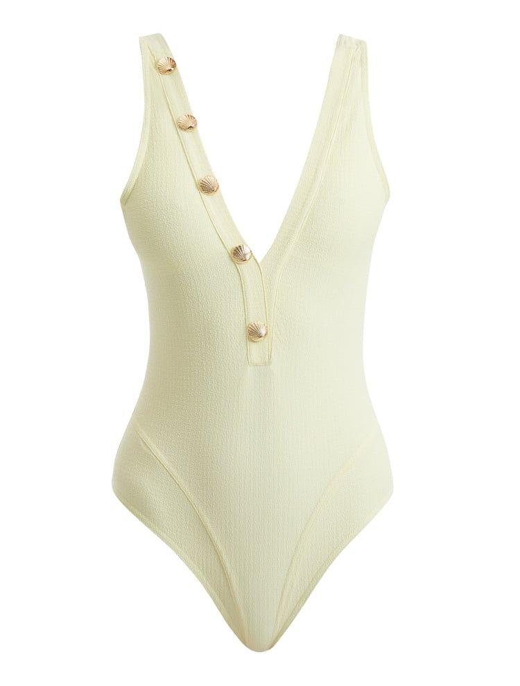 Naida Yellow Swimsuit -Swimsuit Moeva