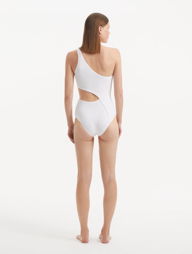 Narelle White Swimsuit -Swimsuit Moeva
