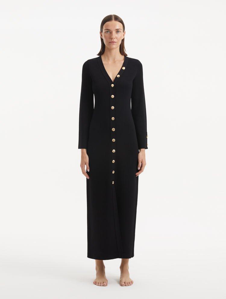 Nira Black Dress -RTW Dresses Moeva