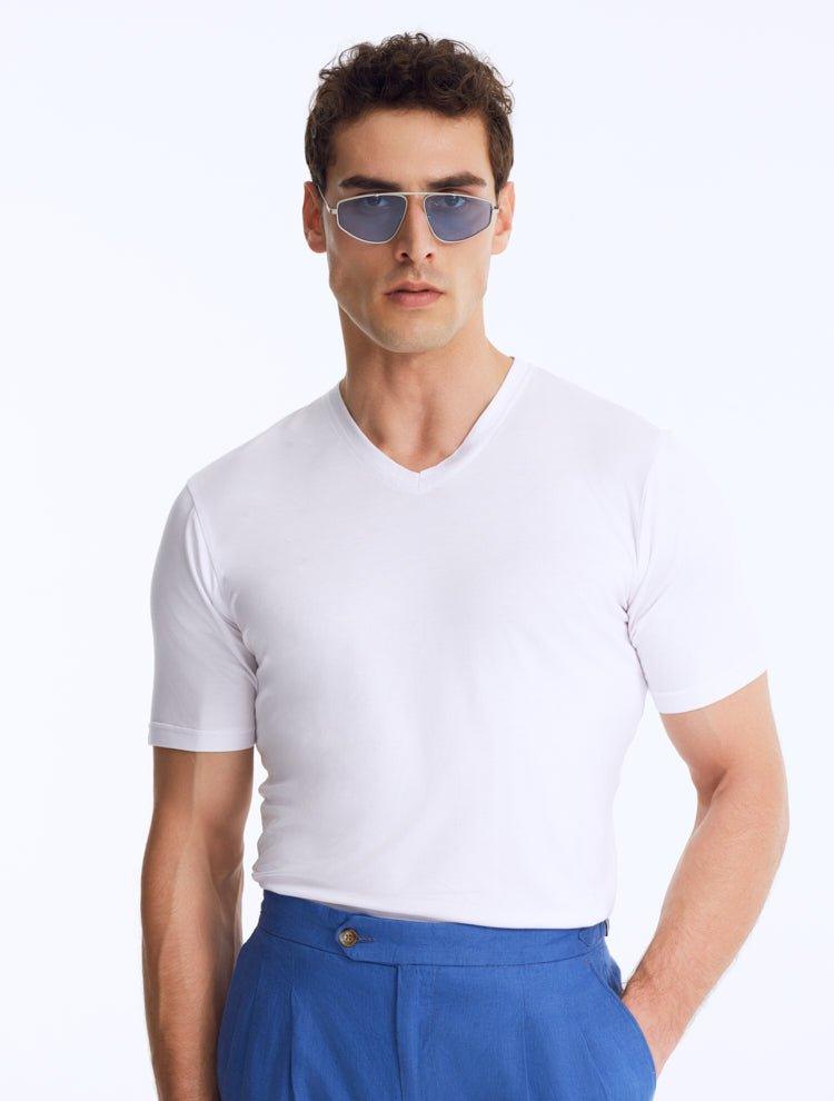 Palmdale Blue Aviator Sunglasses With Brushed Steel Frame -Women Sunglasses Moeva