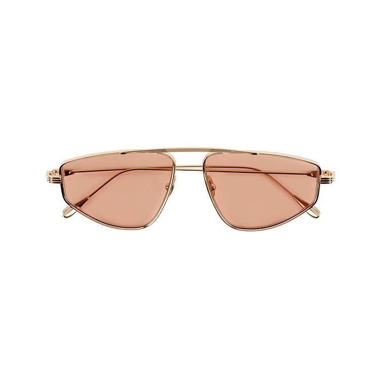 Sting Brown Rose Gold Sunglasses | Moeva | Sunglasses | Each week unveils new pieces—luxury swimwear, fluid resort silhouettes, and elevated summer-to-evening essentials designed to carry you from coastal escapes to city nights.