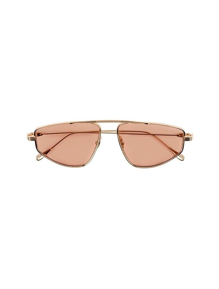 Sting Brown Rose Gold Sunglasses | Moeva | Sunglasses | Each week unveils new pieces—luxury swimwear, fluid resort silhouettes, and elevated summer-to-evening essentials designed to carry you from coastal escapes to city nights.