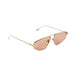 Side View of Sting Brown Rose Gold Sunglasses - MOEVA Luxury  Swimwear, Adjustable Nonslip Nose Pads, 100% UV Protection Women's Sunglassess, MOEVA Luxury  Swimwear   