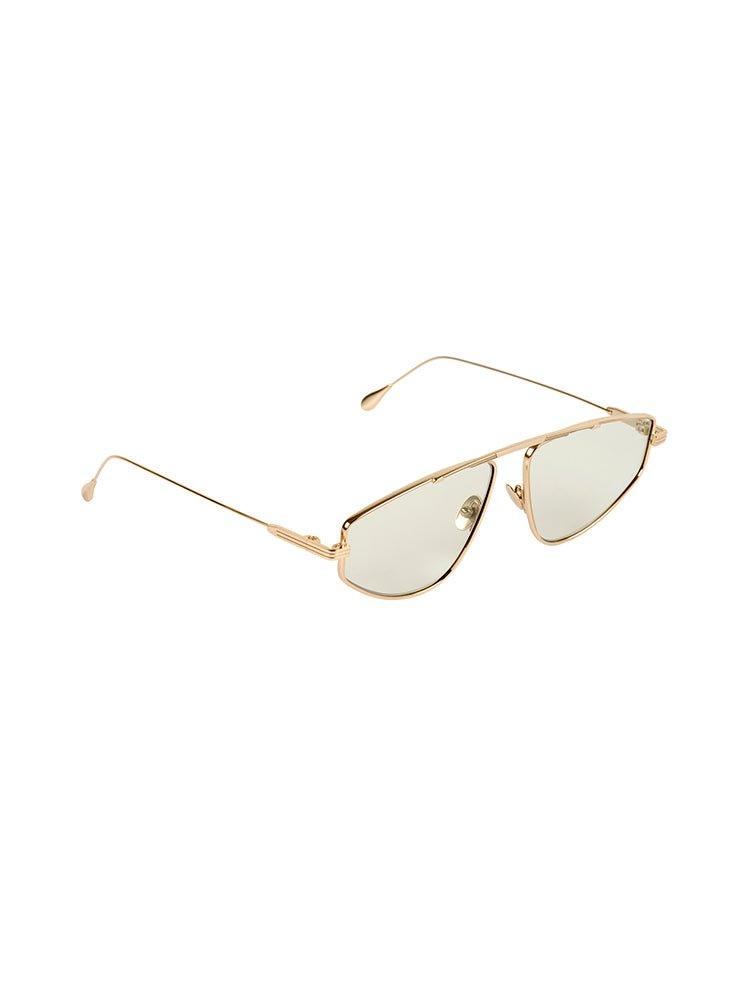 Side View of Sting Green Rose Gold Sunglasses - MOEVA Luxury  Swimwear, Adjustable Nonslip Nose Pads, 100% UV Protection Women's Sunglassess, MOEVA Luxury  Swimwear   