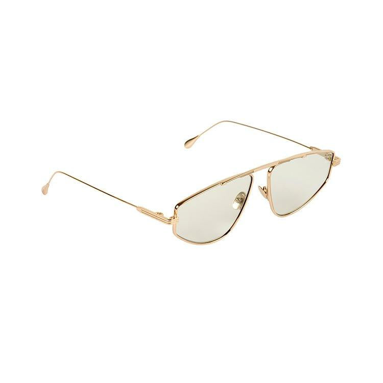 Sting Green Rose Gold Sunglasses | Moeva | Sunglasses | Each week unveils new pieces—luxury swimwear, fluid resort silhouettes, and elevated summer-to-evening essentials designed to carry you from coastal escapes to city nights.