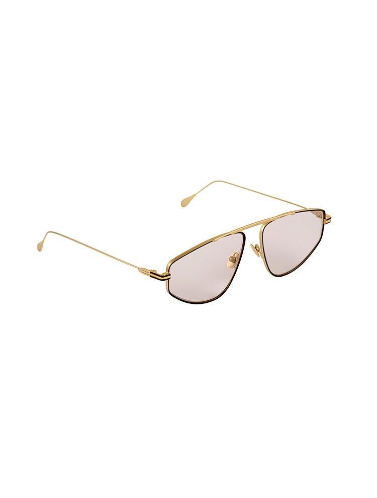 Side View of Sting Green Rose Gold Sunglasses - MOEVA Luxury  Swimwear, Adjustable Nonslip Nose Pads, 100% UV Protection Women's Sunglassess, MOEVA Luxury  Swimwear   