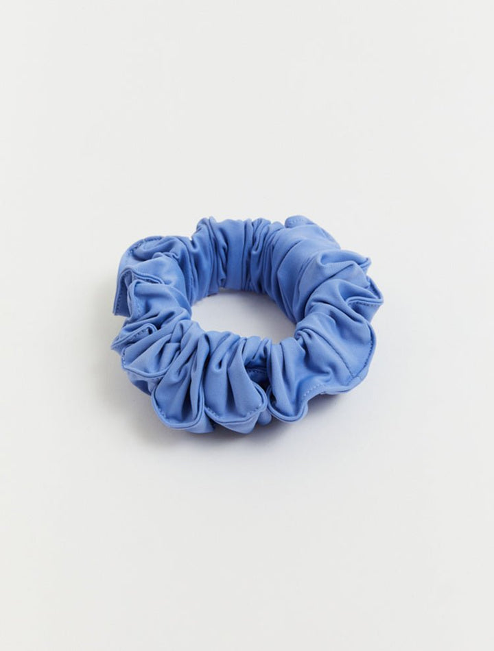 Peggy Baby Blue Scrunchie With Crinckle -Women Hair Accessories Moeva