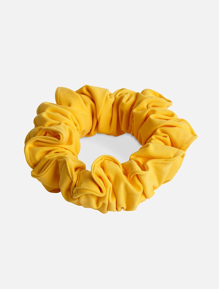 Peggy Yellow Scrunchie With Crinckle -Women Hair Accessories Moeva
