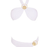 Piera White Halter Mid Coverage Bikini Set | Moeva | Bikini Sets | Each week unveils new pieces—luxury swimwear, fluid resort silhouettes, and elevated summer-to-evening essentials designed to carry you from coastal escapes to city nights.