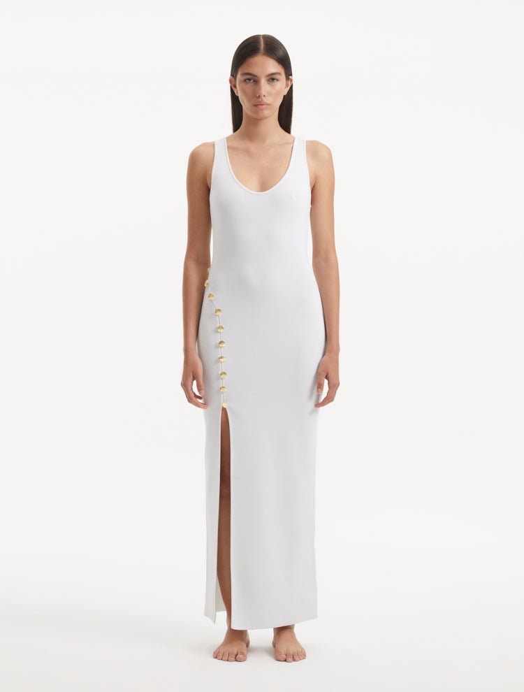 Raine White Dress -RTW Dresses Moeva