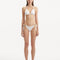 Rhea White Bikini Set showcasing the chic side-tie design and crisp white color.
