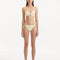 Salila Yellow Bikini Set showcasing the balconette style, wavy texture, and vibrant color.