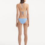 Back view illustrating the adjustable straps and overall fit of the bikini top.