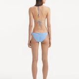 Back view illustrating the adjustable straps and overall fit of the bikini top.