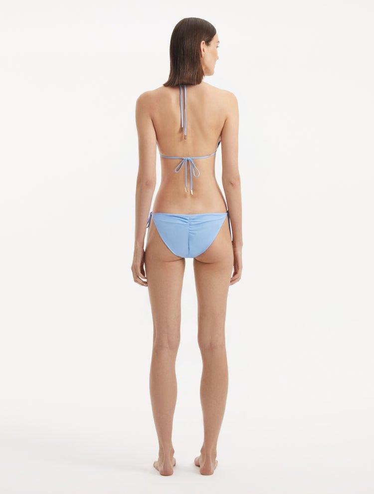 Back view illustrating the adjustable straps and overall fit of the bikini top.