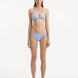 Sarita Baby Blue Bikini Set showcasing the low-waist design and intricate stitching details.