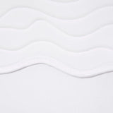 "Close-up of the adjustable self-tie straps on the Tia white kids bikini set, offering a customizable fit."