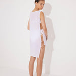 Veronica White Sheer Mini Dress with Side Chain Detail | Moeva | Beachwear Dresses | Each week unveils new pieces—luxury swimwear, fluid resort silhouettes, and elevated summer-to-evening essentials designed to carry you from coastal escapes to city nights.