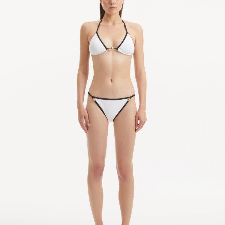 Zarya White Mid Coverage Bikini Bottom | Moeva | Bikini Bottom | Each week unveils new pieces—luxury swimwear, fluid resort silhouettes, and elevated summer-to-evening essentials designed to carry you from coastal escapes to city nights.